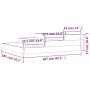 Jardinera madera maciza de pino blanco 107x107x27 cm de vidaXL, Maceteros y jardineras - Ref: Foro24-823914, Precio: 56,93 €,...