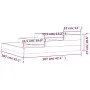 Solid white pine wood planter 107x107x27 cm by vidaXL, Pots and planters - Ref: Foro24-823914, Price: 56,43 €, Discount: %