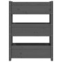 Jardinera de madera maciza de pino gris 77x25x104,5 cm de vidaXL, Maceteros y jardineras - Ref: Foro24-823936, Precio: 96,68 ...