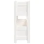 Solid white pine wood planter 77x25x66 cm by vidaXL, Pots and planters - Ref: Foro24-823942, Price: 64,25 €, Discount: %