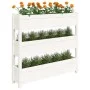 Solid white pine wood planter 112x25x104.5 cm by vidaXL, Pots and planters - Ref: Foro24-823921, Price: 121,57 €, Discount: %