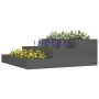 Jardinera de madera maciza de pino gris 78x78x27 cm de vidaXL, Maceteros y jardineras - Ref: Foro24-823908, Precio: 42,73 €, ...