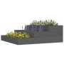 Solid gray pine wood planter 78x78x27 cm by vidaXL, Pots and planters - Ref: Foro24-823908, Price: 50,83 €, Discount: %