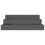 Solid gray pine wood planter 78x78x27 cm by vidaXL, Pots and planters - Ref: Foro24-823908, Price: 50,83 €, Discount: %