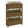 Honey brown solid pine wood planter 77x25x104.5 cm by vidaXL, Pots and planters - Ref: Foro24-823937, Price: 95,84 €, Discoun...