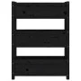Solid black pine wood planter 77x25x104.5 cm by vidaXL, Pots and planters - Ref: Foro24-823938, Price: 97,57 €, Discount: %