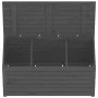 Garden trunk solid gray pine wood 101x50.5x46.5 cm by vidaXL, Outdoor storage boxes - Ref: Foro24-823950, Price: 98,13 €, Dis...