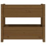 Honey brown solid pine wood planter 77x25x66 cm by vidaXL, Pots and planters - Ref: Foro24-823944, Price: 64,25 €, Discount: %