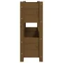 Honigbrauner Pflanzkasten aus massivem Kiefernholz, 77 x 25 x 66 cm von vidaXL, Töpfe und Pflanzgefäße - Ref: Foro24-823944, ...