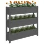 Solid gray pine wood planter 112x25x104.5 cm by vidaXL, Pots and planters - Ref: Foro24-823922, Price: 119,55 €, Discount: %