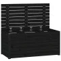 Garden trunk solid black pine wood 101x50.5x46.5 cm by vidaXL, Outdoor storage boxes - Ref: Foro24-823952, Price: 98,05 €, Di...