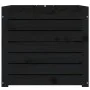 Garden trunk solid black pine wood 101x50.5x46.5 cm by vidaXL, Outdoor storage boxes - Ref: Foro24-823952, Price: 98,05 €, Di...