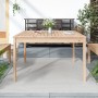 Solid pine wood garden table 121x82.5x76 cm by vidaXL, Garden tables - Ref: Foro24-823969, Price: 89,93 €, Discount: %