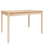Solid pine wood garden table 121x82.5x76 cm by vidaXL, Garden tables - Ref: Foro24-823969, Price: 89,93 €, Discount: %