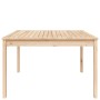 Solid pine wood garden table 121x82.5x76 cm by vidaXL, Garden tables - Ref: Foro24-823969, Price: 89,93 €, Discount: %