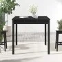 Mesa de jardín madera maciza pino negro 82,5x82,5x76 cm de vidaXL, Mesas de jardín - Ref: Foro24-823966, Precio: 64,43 €, Des...
