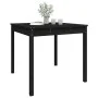 Mesa de jardín madera maciza pino negro 82,5x82,5x76 cm de vidaXL, Mesas de jardín - Ref: Foro24-823966, Precio: 64,43 €, Des...