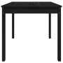 Mesa de jardín madera maciza pino negro 82,5x82,5x76 cm