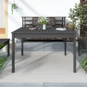 Gartentisch aus massivem, grauem Kiefernholz, 121 x 82,5 x 76 cm von vidaXL, Gartentische - Ref: Foro24-823971, Preis: 126,01...