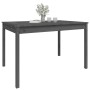 Gartentisch aus massivem, grauem Kiefernholz, 121 x 82,5 x 76 cm von vidaXL, Gartentische - Ref: Foro24-823971, Preis: 130,92...