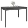 Gartentisch aus massivem, grauem Kiefernholz, 121 x 82,5 x 76 cm von vidaXL, Gartentische - Ref: Foro24-823971, Preis: 126,01...