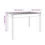 Gartentisch aus massivem, grauem Kiefernholz, 121 x 82,5 x 76 cm von vidaXL, Gartentische - Ref: Foro24-823971, Preis: 130,92...