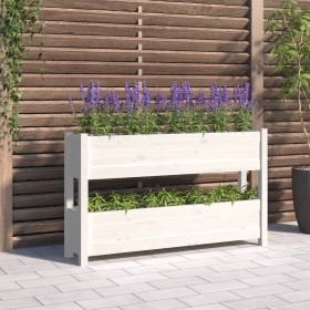 Pflanzgefäß aus massivem Weißkiefernholz, 112 x 25 x 66 cm von vidaXL, Töpfe und Pflanzgefäße - Ref: Foro24-823928, Preis: 86...