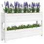 Jardinera de madera maciza de pino blanco 112x25x66 cm de vidaXL, Maceteros y jardineras - Ref: Foro24-823928, Precio: 86,90 ...