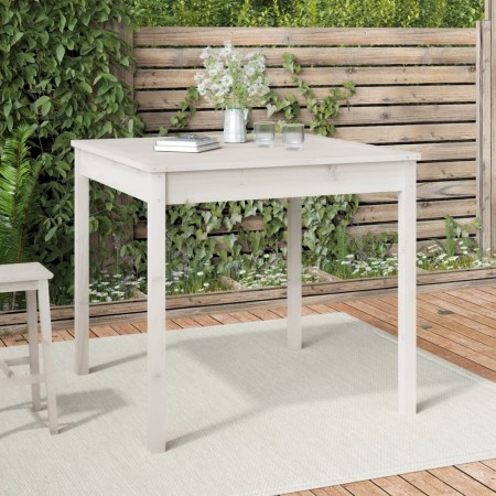 Gartentisch aus massivem weißem Kiefernholz 82,5 x 82,5 x 76 cm von vidaXL, Gartentische - Ref: Foro24-823963, Preis: 84,92 €...