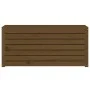 Gartenkoffer Kiefernholz massiv honigbraun 101x50,5x46,5 cm von vidaXL, Aufbewahrungsboxen für den Außenbereich - Ref: Foro24...