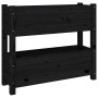 Pflanzgefäß aus massivem Kiefernholz schwarz 77x25x66 cm von vidaXL, Töpfe und Pflanzgefäße - Ref: Foro24-823945, Preis: 67,2...
