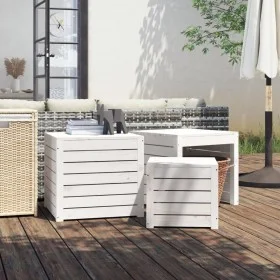 Garden box set 3 pieces solid white pine wood by vidaXL, Outdoor storage boxes - Ref: Foro24-823956, Price: 182,98 €, Discoun...