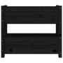 Solid black pine wood planter 77x25x66 cm by vidaXL, Pots and planters - Ref: Foro24-823945, Price: 67,23 €, Discount: %