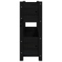 Solid black pine wood planter 77x25x66 cm by vidaXL, Pots and planters - Ref: Foro24-823945, Price: 67,23 €, Discount: %