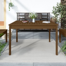Gartentisch aus massivem Kiefernholz honigbraun 121x82,5x76 cm von vidaXL, Gartentische - Ref: Foro24-823972, Preis: 87,30 €,...