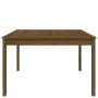 Solid pine wood garden table in honey brown color, 121x82.5x76 cm. by vidaXL, Garden tables - Ref: Foro24-823972, Price: 87,3...