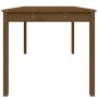 Solid pine wood garden table in honey brown color, 121x82.5x76 cm. by vidaXL, Garden tables - Ref: Foro24-823972, Price: 87,3...
