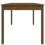 Solid pine wood garden table in honey brown color, 121x82.5x76 cm. by vidaXL, Garden tables - Ref: Foro24-823972, Price: 86,4...