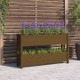 Solid pine wood planter in honey brown color, 112x25x66 cm by vidaXL, Pots and planters - Ref: Foro24-823930, Price: 86,12 €,...
