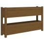 Solid pine wood planter in honey brown color, 112x25x66 cm by vidaXL, Pots and planters - Ref: Foro24-823930, Price: 86,12 €,...