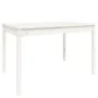 Gartentisch aus massivem Kiefernholz weiß 121x82,5x76 cm von vidaXL, Gartentische - Ref: Foro24-823970, Preis: 120,03 €, Raba...