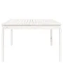Solid white pine garden table 121x82.5x76 cm by vidaXL, Garden tables - Ref: Foro24-823970, Price: 120,03 €, Discount: %