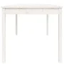 Gartentisch aus massivem Kiefernholz weiß 121x82,5x76 cm von vidaXL, Gartentische - Ref: Foro24-823970, Preis: 120,03 €, Raba...