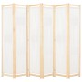 Divider screen with 6 cream fabric panels 240x170x4 cm by vidaXL, Room dividers - Ref: Foro24-248174, Price: 74,58 €, Discoun...