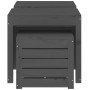 Garden box set 3 pieces solid gray pine wood by vidaXL, Outdoor storage boxes - Ref: Foro24-823957, Price: 136,77 €, Discount: %