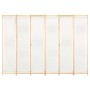 Divider screen with 6 cream fabric panels 240x170x4 cm by vidaXL, Room dividers - Ref: Foro24-248174, Price: 74,58 €, Discoun...