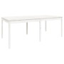 Gartentisch aus massivem weißem Kiefernholz 203,5 x 100 x 76 cm von vidaXL, Gartentische - Ref: Foro24-823984, Preis: 190,60 ...