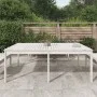 Gartentisch aus massivem weißem Kiefernholz 203,5 x 100 x 76 cm von vidaXL, Gartentische - Ref: Foro24-823984, Preis: 188,03 ...