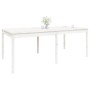 Garden table solid white pine wood 203.5x100x76 cm by vidaXL, Garden tables - Ref: Foro24-823984, Price: 190,80 €, Discount: %