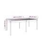 Gartentisch aus massivem weißem Kiefernholz 203,5 x 100 x 76 cm von vidaXL, Gartentische - Ref: Foro24-823984, Preis: 188,03 ...